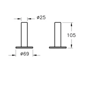 A44896 Vitra Origin Diş Fırçalığı (Tekli-Yerden) thumbnail 2