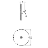 A45638 Vitra Suit Duş Başlığı, 25 Cm thumbnail 2