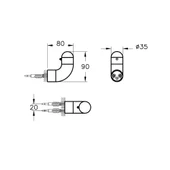 A4456839 Vitra Liquid Askı (Tekli), Parlak Siyah thumbnail 2