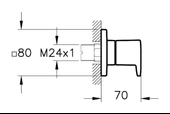 Vitra Root Square Ankastre Stop Valf, A4272929 thumbnail 2