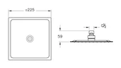 Vitra Bliss Square 1F Duş Başlığı A45792 thumbnail 2