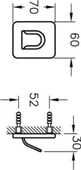 VitrA Somnia A44493 Askı, Tekli, Krom thumbnail 2