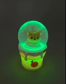 Işıklı Kar Küresi Sevimli Sarı Köpek 7 cm thumbnail 5