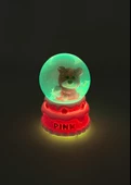 Işıklı Kar Küresi Pembe Ayıcık Cupcake 7 cm thumbnail 4
