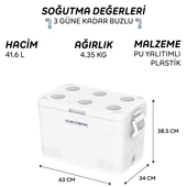 IcePeak CoolCraft 46 Buzluk 41.6 Litre-BEYAZ thumbnail 9