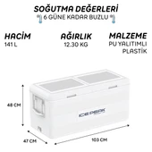 IcePeak CoolCraft 150 Buzluk 141 Litre-BEYAZ thumbnail 8