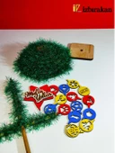 Mini Süslü Spiral Yılbaşı Ağacı 30cm thumbnail 5