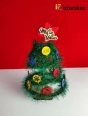 Mini Süslü Spiral Yılbaşı Ağacı 30cm thumbnail 1