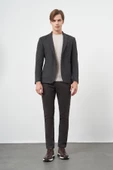 Siyah Örme Mono Yaka 6 Drop Slim Fit Ceket 1002245151 thumbnail 3