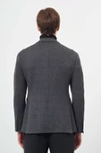 Lacivert Örme Mono Yaka 6 Drop Slim Fit Ceket 1002245152 thumbnail 5