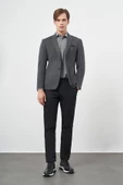 Lacivert Örme Mono Yaka 6 Drop Slim Fit Ceket 1002245153 thumbnail 2