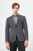 Lacivert Örme Mono Yaka 6 Drop Slim Fit Ceket 1002245153 thumbnail 1