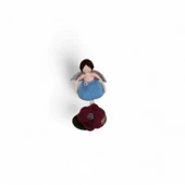 Mavi Melek Keçe Bebek thumbnail 4