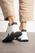 Beyaz Gri Rahat Kalıp Kadın Sneaker thumbnail 4