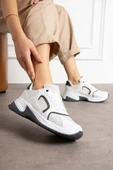 Beyaz Gri Rahat Kalıp Kadın Sneaker thumbnail 2