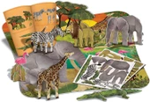 3d Dev Yer Yapbozu Safari 54 Parça Hayvanlar Puzzle thumbnail 2