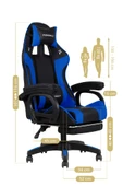 Fashcolle Dynamic Blue Masajlı Oyuncu Koltuğu thumbnail 5