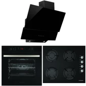 Alveus 6 Program Dijital Turbo Ankastre Cam Set - Siyah thumbnail 1