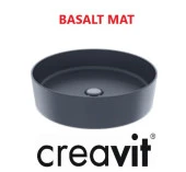 Creavit Loop 45 Cm Set Üstü Çanak Lavabo Basalt Mat LP145 thumbnail 1