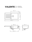 Evye Valente D-100L Beyaz Granit thumbnail 2