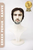 Erkek Peruk Kısa - Kahve thumbnail 2