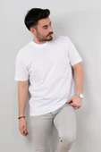 SIFIR YAKA OVERSİZE ERKEK T-SHİRT thumbnail 4