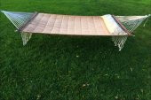 Bilen Hamak Kumaş Hamak Yastıklı 150 cm. Bej thumbnail 2