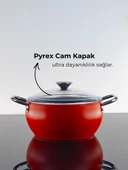 Bonera Pro-Plus 20 Cm Kırmızı Derin Tencere thumbnail 3