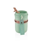 Shotay Strow Çelik Termos Mug 410Ml Yeşil thumbnail 2
