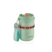 Shotay Strow Çelik Termos Mug 410Ml Yeşil thumbnail 1