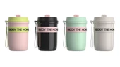 Shotay Strow Çelik Termos Mug 410Ml Krem thumbnail 6