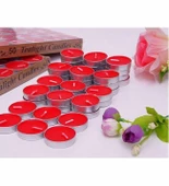 Kırmızı Tealight Mum 50 Adet thumbnail 2