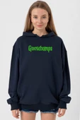 Goosebumps Lettern Lacivert Kadın 3ip Kapşonlu thumbnail 1