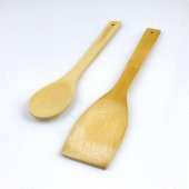 Bambu Spatula ve Bambu Servis Kaşığı 2li Set thumbnail 1