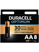 Duracell Optimum Aa Kalem Pil 8 li thumbnail 1