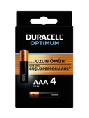 Duracell Optimum Alkalin Pil Aaa 4 Lü Paket thumbnail 1