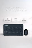Bluetooth Kablosuz Klavye Mouse Seti TMK08 Siyah thumbnail 2