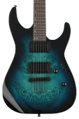 ESP LTD M-200DX NT Blue Burst Elektro Gitar thumbnail 2