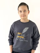 Sıfır Yaka Baskılı Sweat thumbnail 6