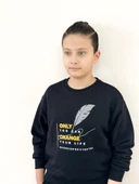 Sıfır Yaka Baskılı Sweat thumbnail 2