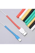 Ravelli Iphone Şarj Kablosu Koruyucu Makaron 12 Adet 6 Cm Sarı thumbnail 1