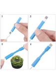 Ravelli Iphone Şarj Kablosu Koruyucu Makaron 12 Adet 6 Cm Sarı thumbnail 4
