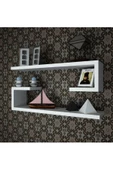 Egecan Mobilya L Model 2'li Duvar Rafı Duvar Rafı thumbnail 1
