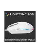 Logitech G102 910-005824 Beyaz Lightsync Optik Kablolu Oyuncu Mouse thumbnail 2