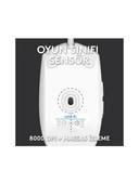 Logitech G102 910-005824 Beyaz Lightsync Optik Kablolu Oyuncu Mouse thumbnail 3