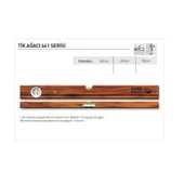 BMI 661080 Ağaç Su Terazisi 80 CM thumbnail 2