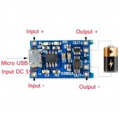 10 Adet Mıcro usb pil şarj devresi ( TP4056 ) thumbnail 4