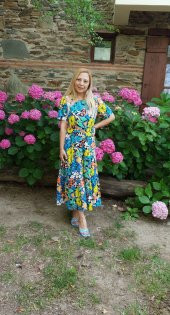Kemerli Poplin Elbise thumbnail 3