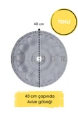 Dekoratif Boyanabilir Polimer 40 cm Avize Göbeği thumbnail 1