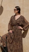 Astarlı Leopar Tül Elbise thumbnail 5